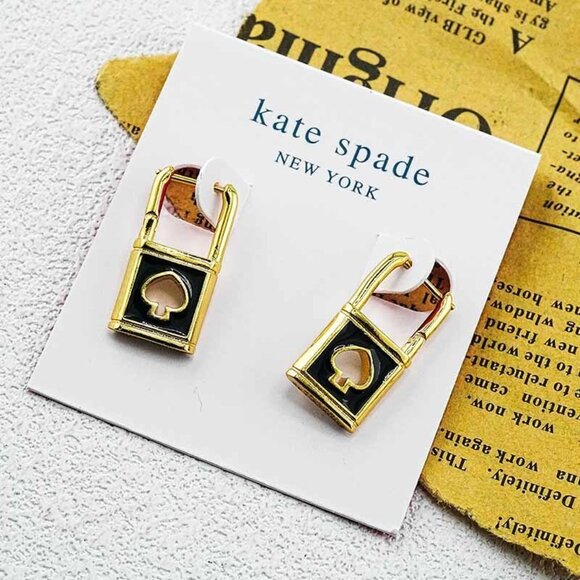 Kate Spade Lock Stud Earrings - Picture 2 of 5